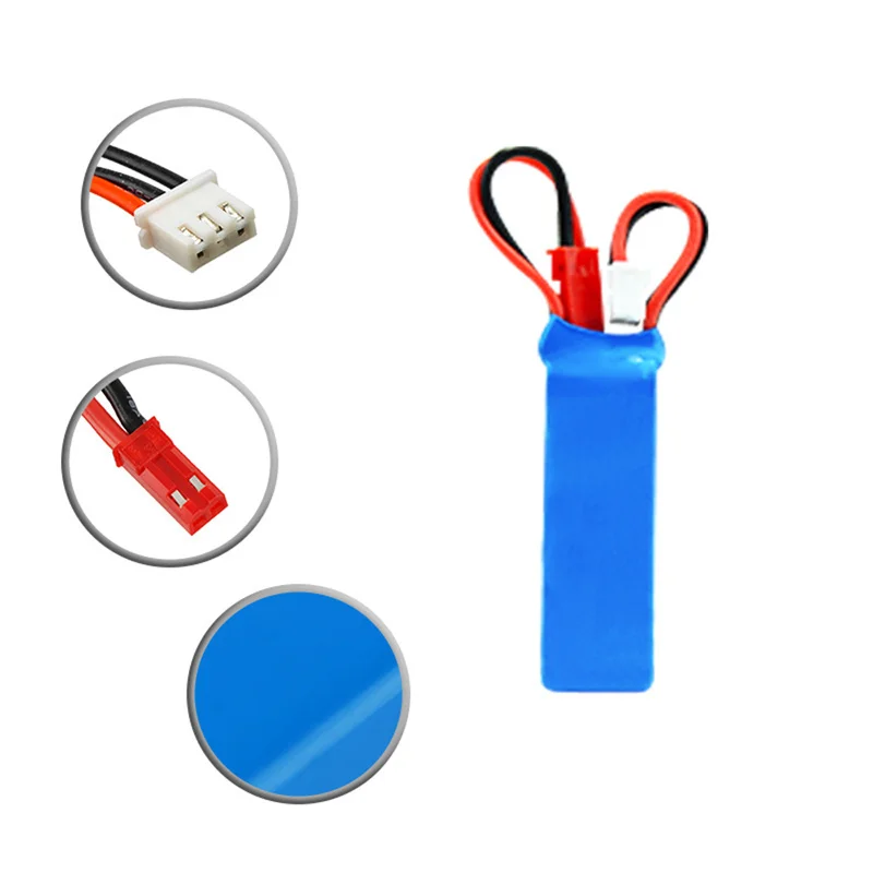 2S 7.4V 400mah Lipo Battery+Charger For P929 P939 K969 K979 K989 1/28 RC Remote Control Car Spare Parts JST Plug 7.4V Battery 3