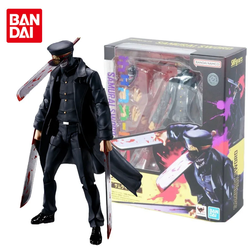 

16.5CM Bandai Original S.H.Figuarts Chainsaw Man SAMURAI SWORD Joints Movable Anime Action Figures Model Dolls Toys for Kids