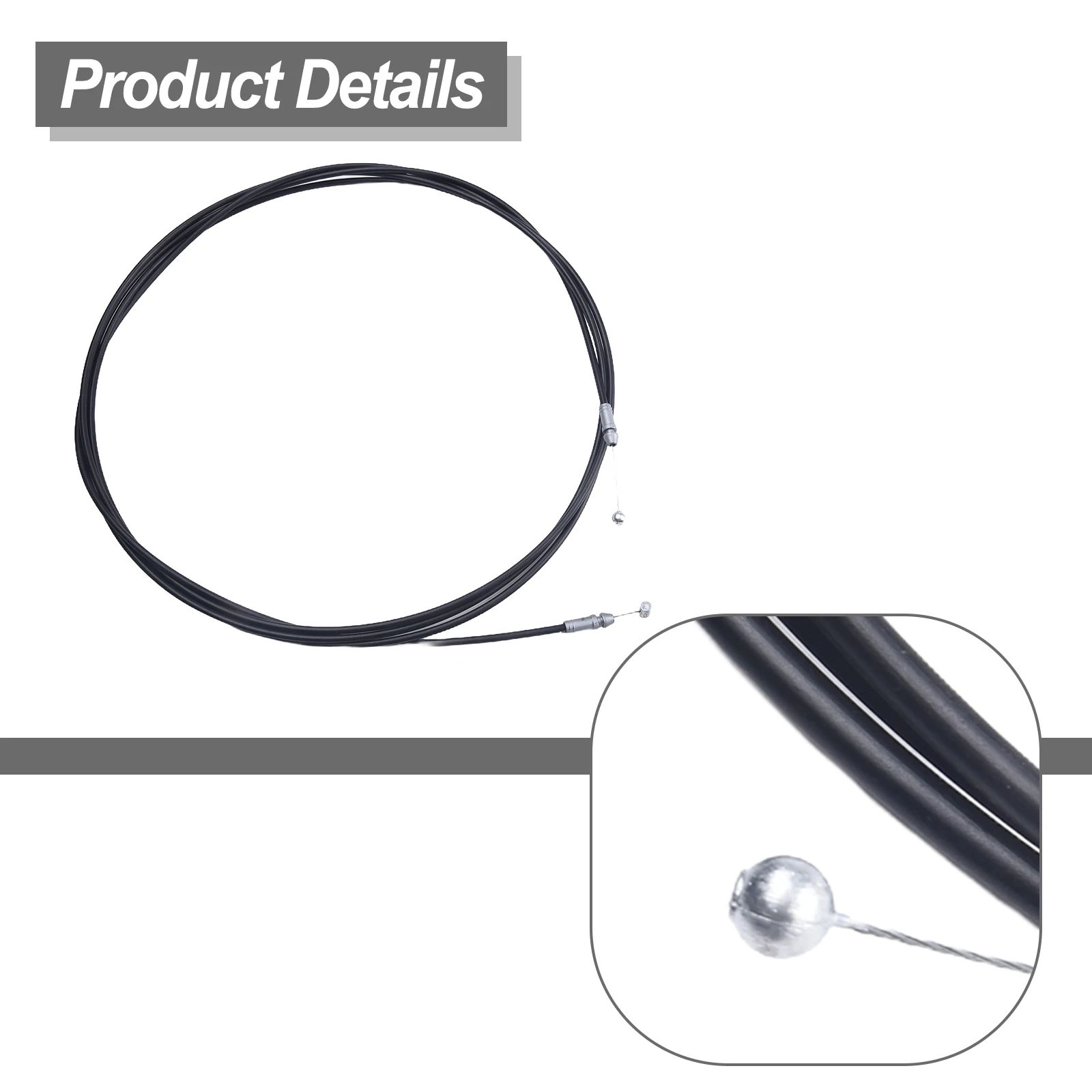 Trunk Lid Release Cable Replacement Set 1pcs Auto Parts Black Car Accessories Kit Metal Plastic Easily Install 2