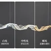 Nordic Designer Wave LED Pendant Lights Acrylic Dimmable for Table Dining Living Room Kitchen Chandelier Home Decor Lamp Fixture 6