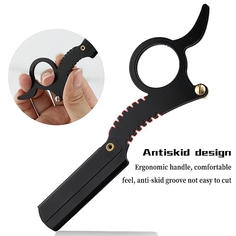 Professional Stainless Steel Manual Beard Shave Clip On Shav Men Face Shaving Eyebrow Trimming Hair Removal Razor_voghion.com