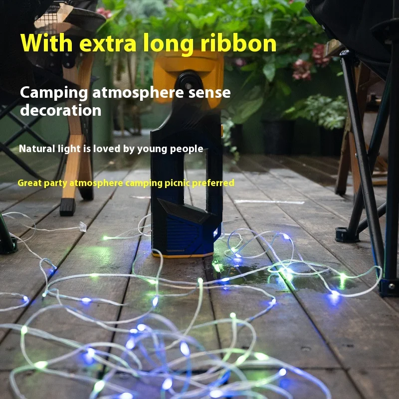 مصباح كشاف LED متعدد الوظائف وعالي الأداء، مزود بر...