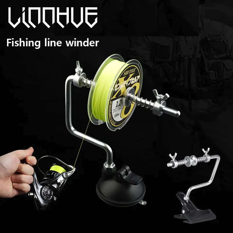 LINNHUE Portable Fishing Line Winder Spooler Machine Vacuum