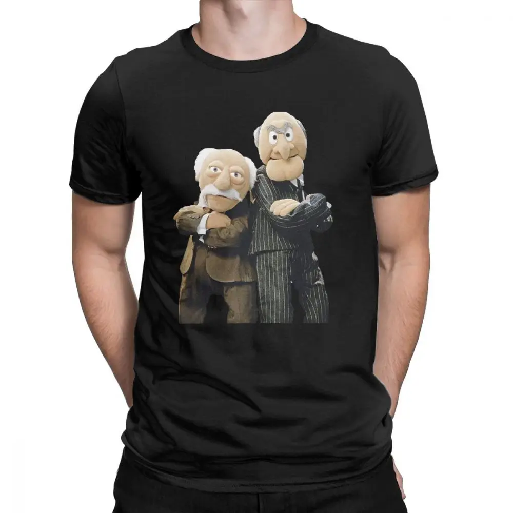 

Statler and Waldorf T Shirt Men Women Fashion O Neck T-Shirts Summer Short Sleeve Tops Tees Funny Harajuku Cartoon Streetwear