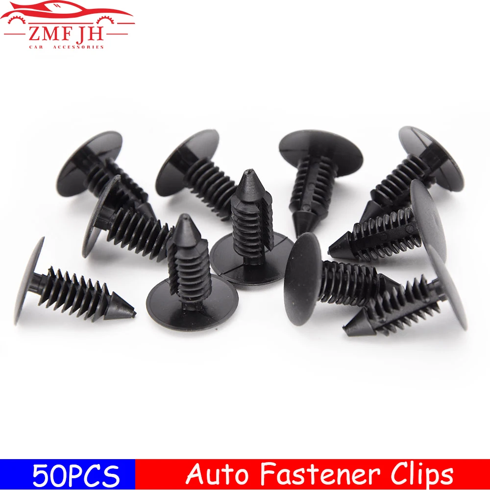 30Pcs Schwarz Kunststoff Nieten Clips Für 6mm 7mm 8mm Auto Befestigungen  Auto Stamm Dach Tür Trim panel Retainer Fahrzeug Universal - AliExpress