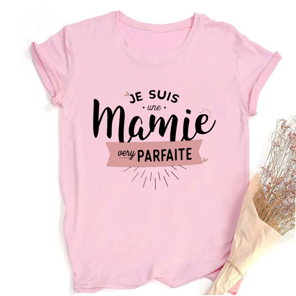 I Am A Very Perfect Grandmother French Printed Shirts Funny Grandma Outfit T-shirt Women Short Sleeve Tee Tops Female Clothes 5