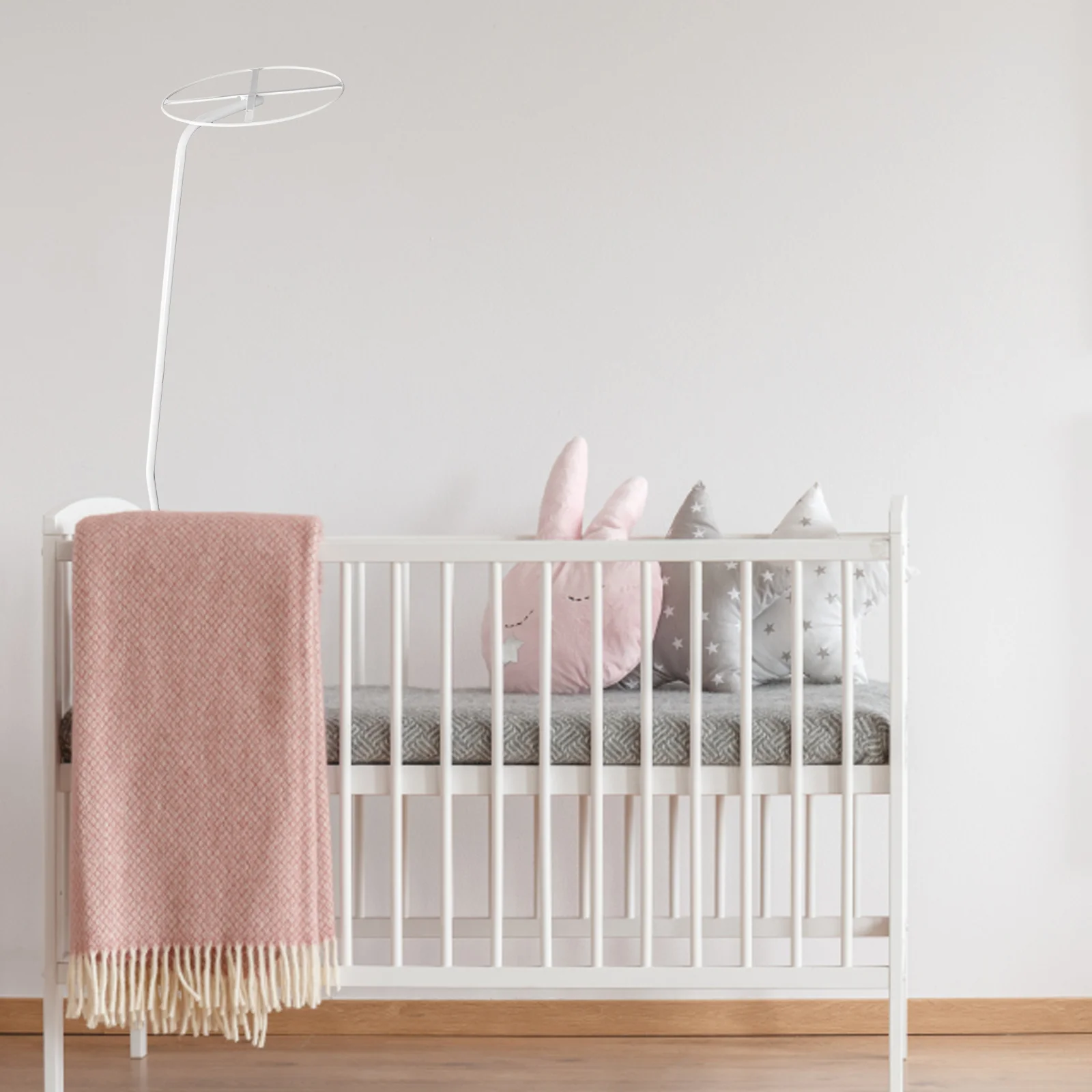 Zanzariera Per Letto Supporto Per Zanzariera Letto - Kit Regolabile Con Clip Per Culla E Presepe Kit Zanzariera Regolabile Culla Baldacchino Bambini - 2