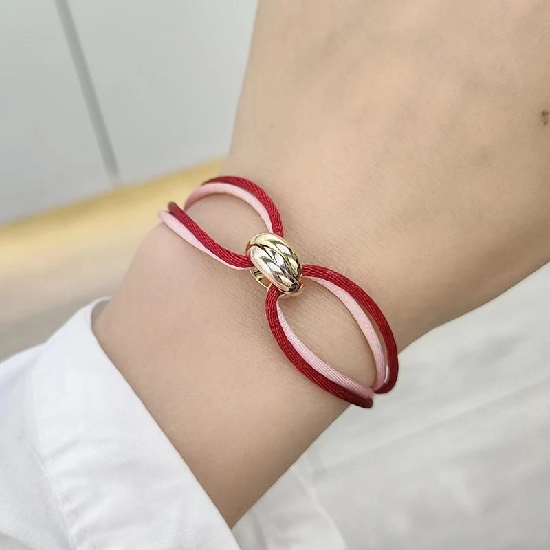 Fashion Rope Bracelet with Creative Colorblock Design - Men's & Women's Accessory Gift