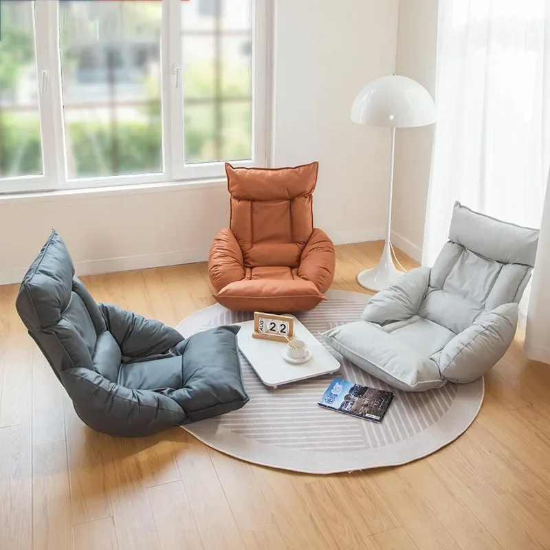 Sofa Chair Recliner Chair Folding Living Room Chairs Rocking Chair Camping Folding-bed Single Sofa Lazy Armchair Solid Wood Sofa