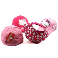 Cute Anime Sanrio Hello Kitty Kids Baseball Cap For Girl Children Sun Cap Spring Summer Caps Cartoon Girls Cosplay Fashion Gift 2