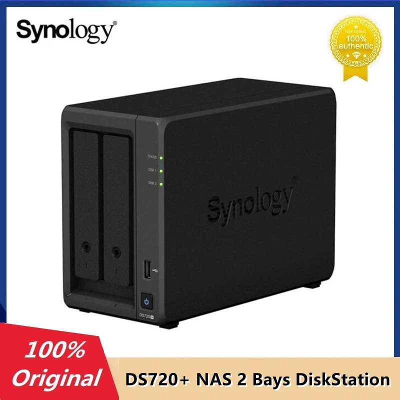 Original Synology DS720+ NAS 2 Bays DiskStation Network Cloud Storage