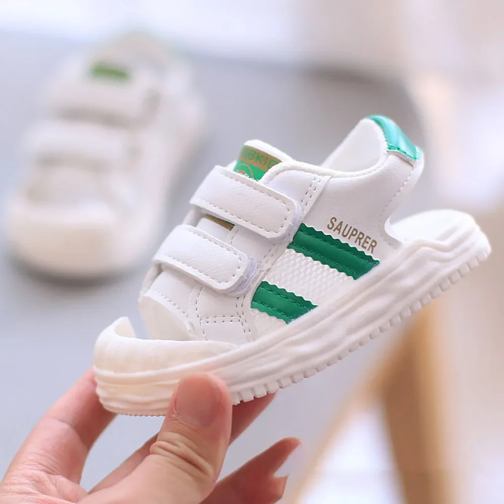 PU Leather Summer Sandals Children Trend Fashion Boys Girls Beach Shoes Anti-slippery Soft-soled Toddler Shoes Footwear beach shoes children sandals kids shoes kids sandals