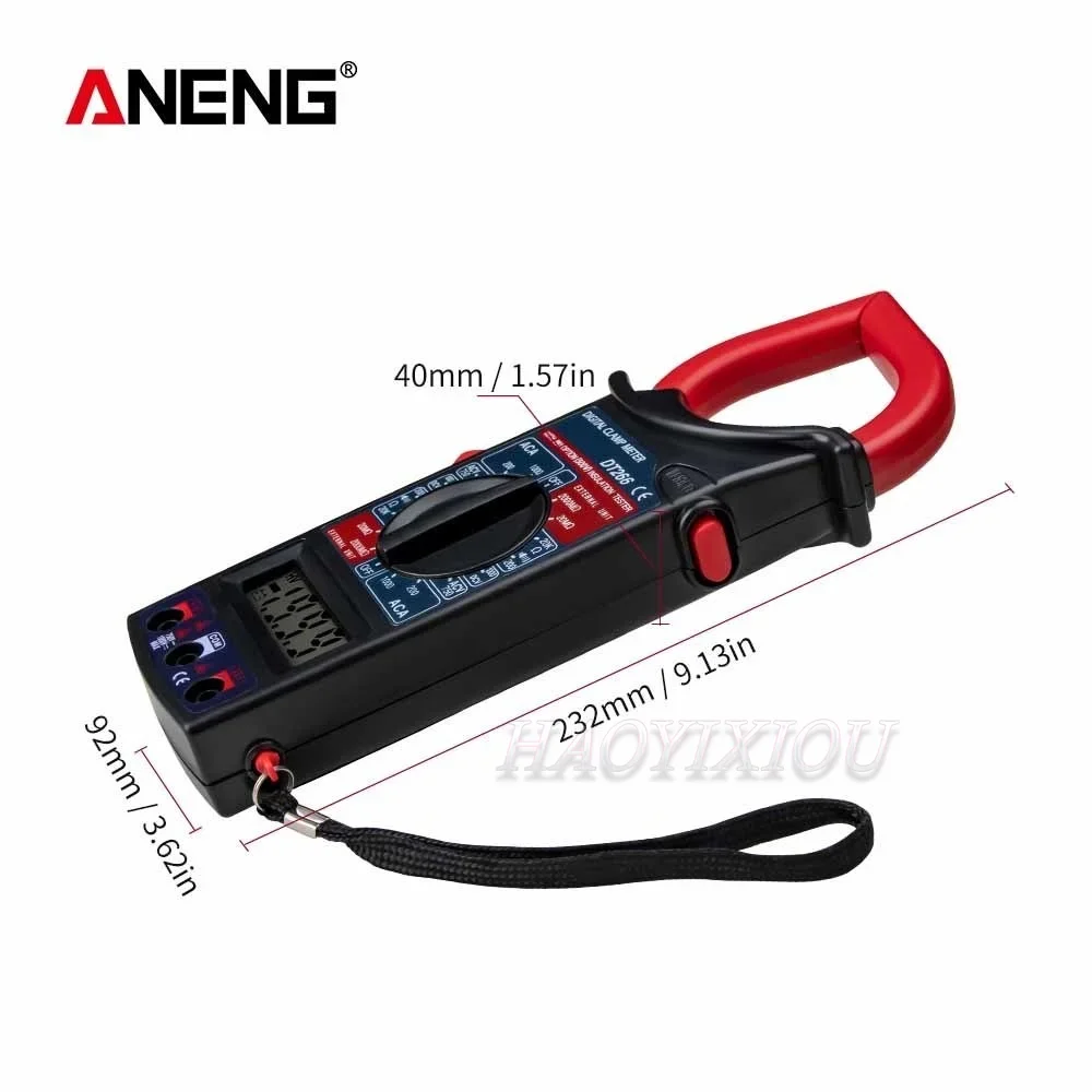ANENG LCD 1999 카운트 디지털 트루 RMS 전문 클램프 계량기, AC DC 전류 전압 테스터, 멀티미터 펜치 전류계, DT266