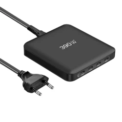 High - Power USB - C GaN Desktop Charger, 390W, 6 - Port Fast Charging Station - BR Plug