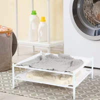 White Mesh Clothes Laundry Drying Rack Sweater Drying Rack For Indoor or Outdoor Delicates  Portable Dry Rack Lay Flat Dryer 2