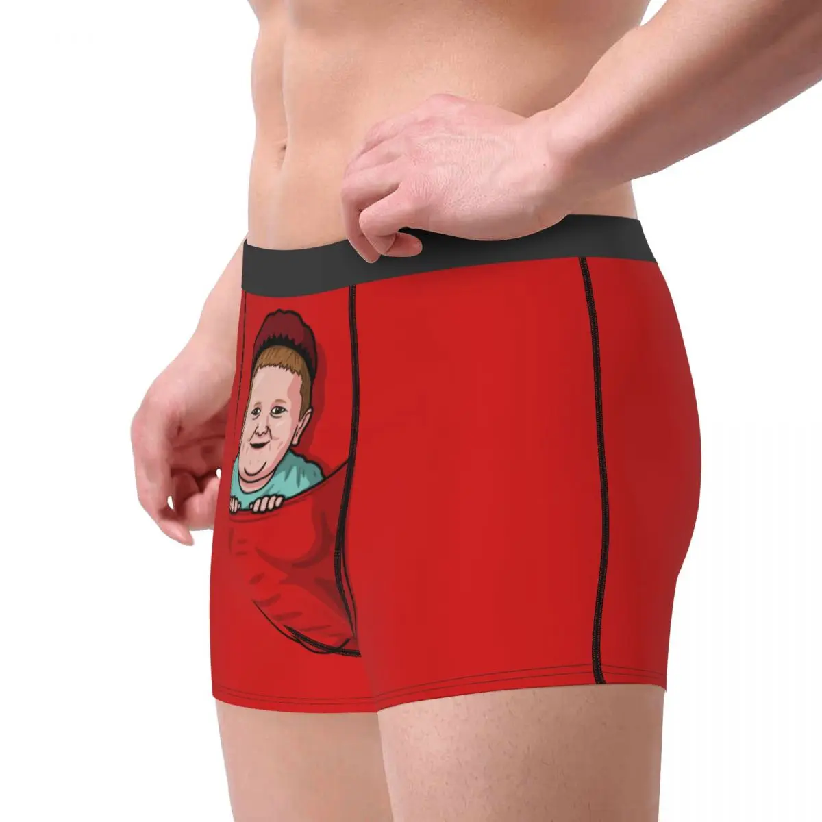 Fashion Hasbulla Magomedov Pocket Boxers Shorts Panties Men\'s Underpants Stretch Hasbullah Smile Briefs Underwear