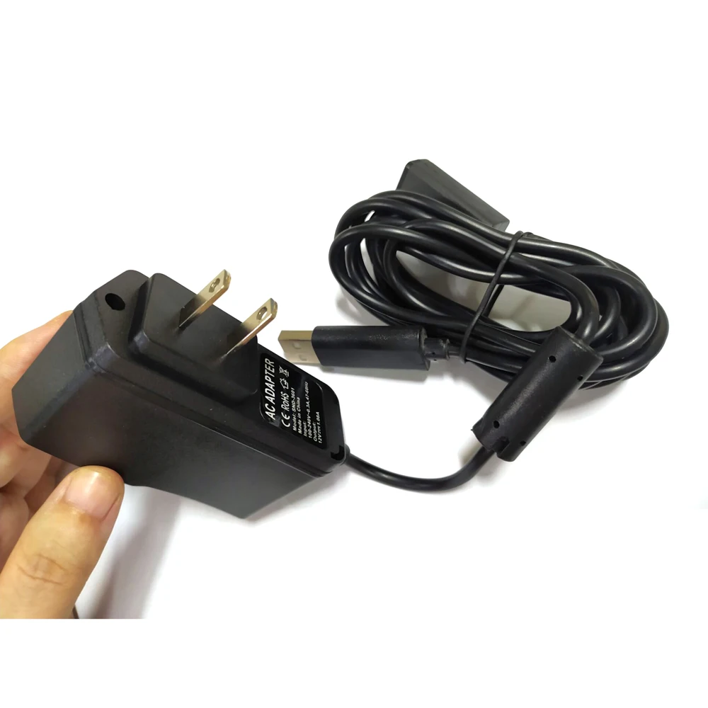 미국 USB AC 어댑터 전원 공급 장치, Xbox 360 키넥트 센서용 USB 충전 케이블 포함