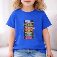 Ensemble de t-shirts d'été pour enfants, katseye Girl Music Group, pour garçons et filles, noir, rouge, tenue décontractée, manches courtes, vêtements cool 6