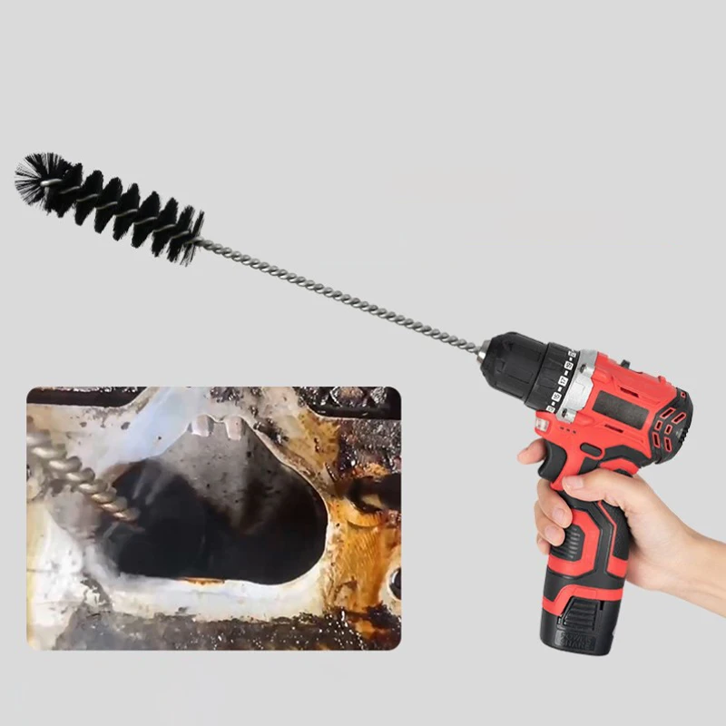 

Усиленная щетка для очистки воздушной двери, карбоновый депозит, инструмент для очистки воздухозаборника двигателя автомобиля, щетка цилиндра камеры сгорания