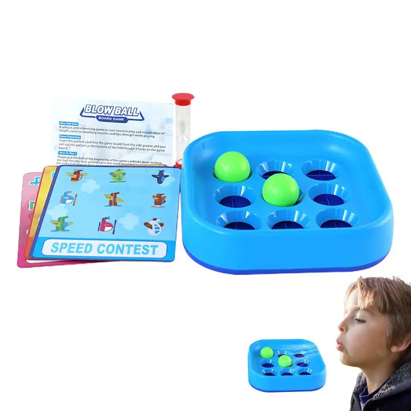 

Игра Blow Ball для детей, тренировка баланса, плавающий выдувной шар, Волшебная свисающая Интерактивная настольная игра для развития когнитивных навыков