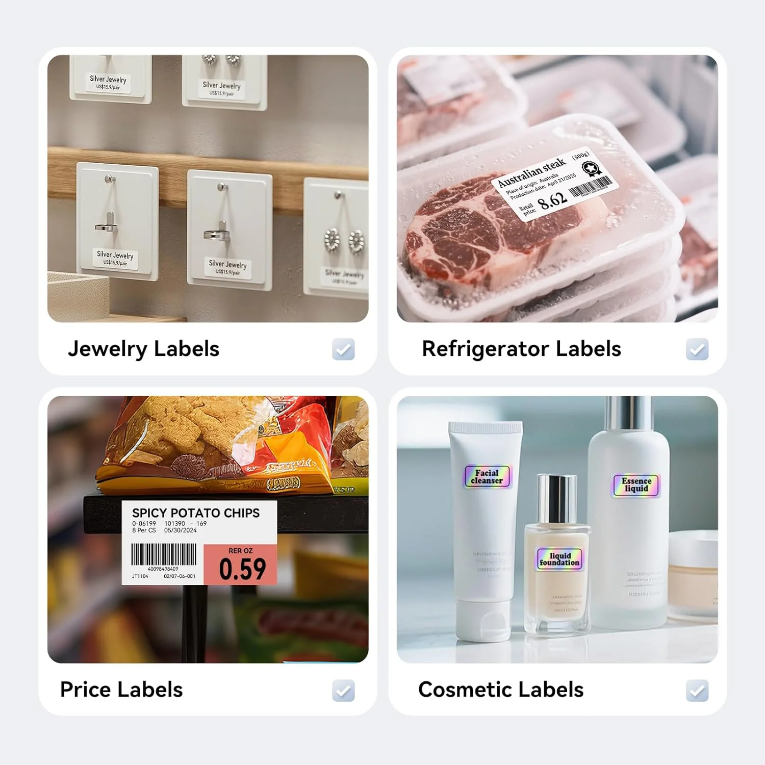 Transfer Label Paper For NiiMBOT M2 M3 Z401 B32 Thermal Transfer Label Printer White Transparent Color Laser Sticker Keep-Long