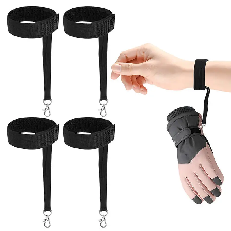 Ski Leashes Nylon With Metal Button Strap Wrist Straps Glove Carrier Sling Clips Gear Winter Snow Sport Skiing Handcuffs_voghion.com