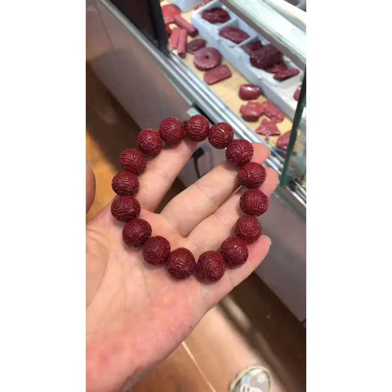 

Ancient a Single Circle Prayer Beads Men and Women Couple Purple Sand Bracelet