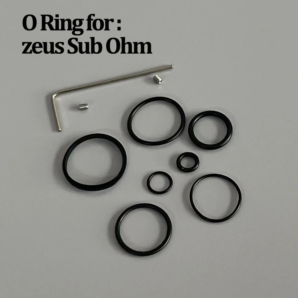 geekvape zeus replacement o rings 1 Set O-ring in silicone di ricambio per Z(Zeus)X/Z(ZEUS) Sub Ohm/L200  Anello di tenuta in gomma nera a forma di O Parti di utensili manuali