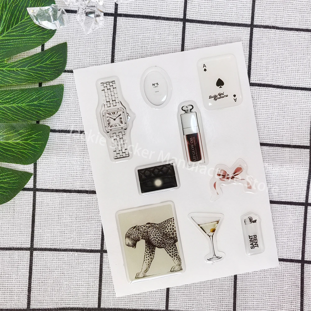 phone case dome epoxy sticker DlY 3D personalized resin ipad label popular decorative crystal gel jelly cute shapes phone case sticker