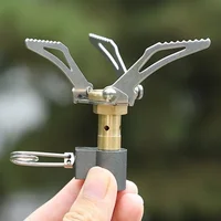 Mini Integrated Gas Stove Burner Outdoor Portable Lightweight Gas Stove Single Titanium Camping Gas Stove Camping Cooker 2