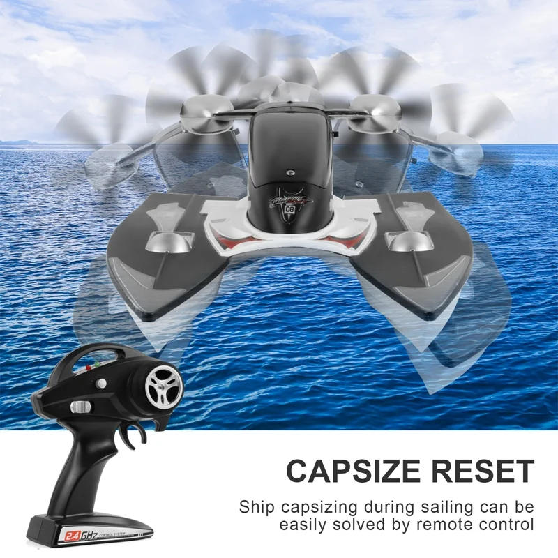 FY616 RC Boat 2.4Ghz 35Km/H High Speed RC Racing Boat Velocity Remote Control Boat Toy For Kids And Adults 3