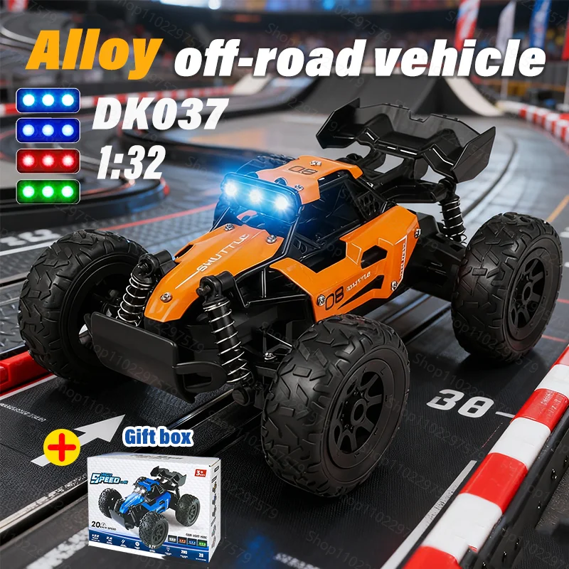 1:32 고속 LOSI 스타일 미니 원격 제어 트럭 20km/h 2.4GHz 레이싱 드리프트 RC 카 LED 조명 장착 축제 장난감으로 완벽한 선물
