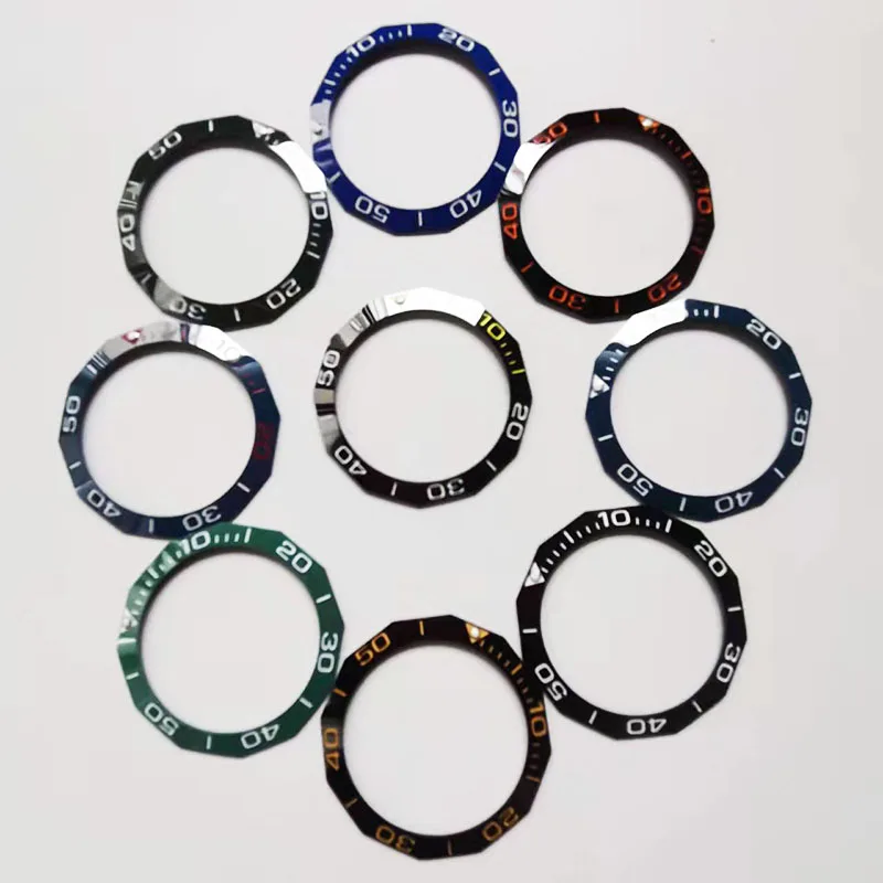 

Popular 42.3mm Sloping Ceramic Bezel For Men Watch Green Round Dot Luminous Insert Fits Ring Watch Case Inner Diameter 33.3mm
