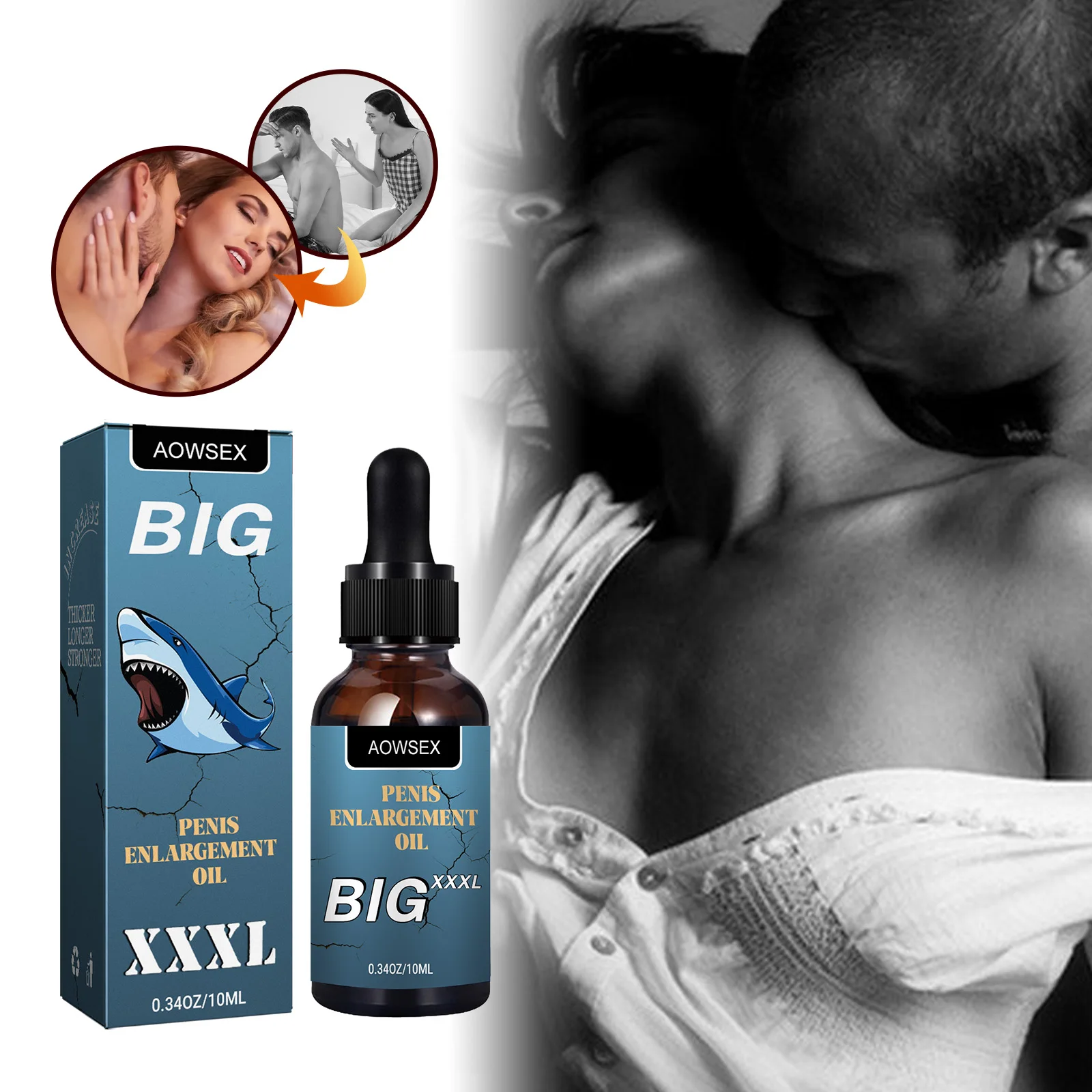 Penis Thickening Growth Man Biggest Enlargement Liquid Cock Erection Enhance Health Care Enlarge Massage Essential Oil