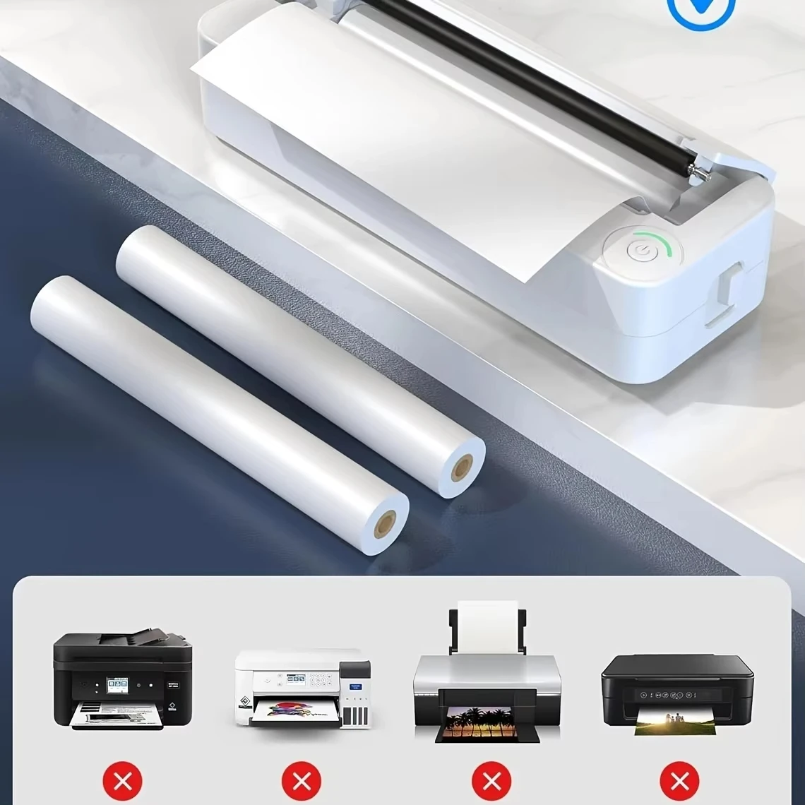 A4 감열지 210mm 폭 직경 30mm 프린터 용지 페리페이지 A40 포모모 M08F S8 MT810 감열 프린터 호환