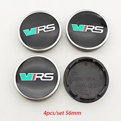 Set of 4 VRS Logo Wheel Center Hub Caps with Rim Cover Badge (VRS 56mm 4pcs)