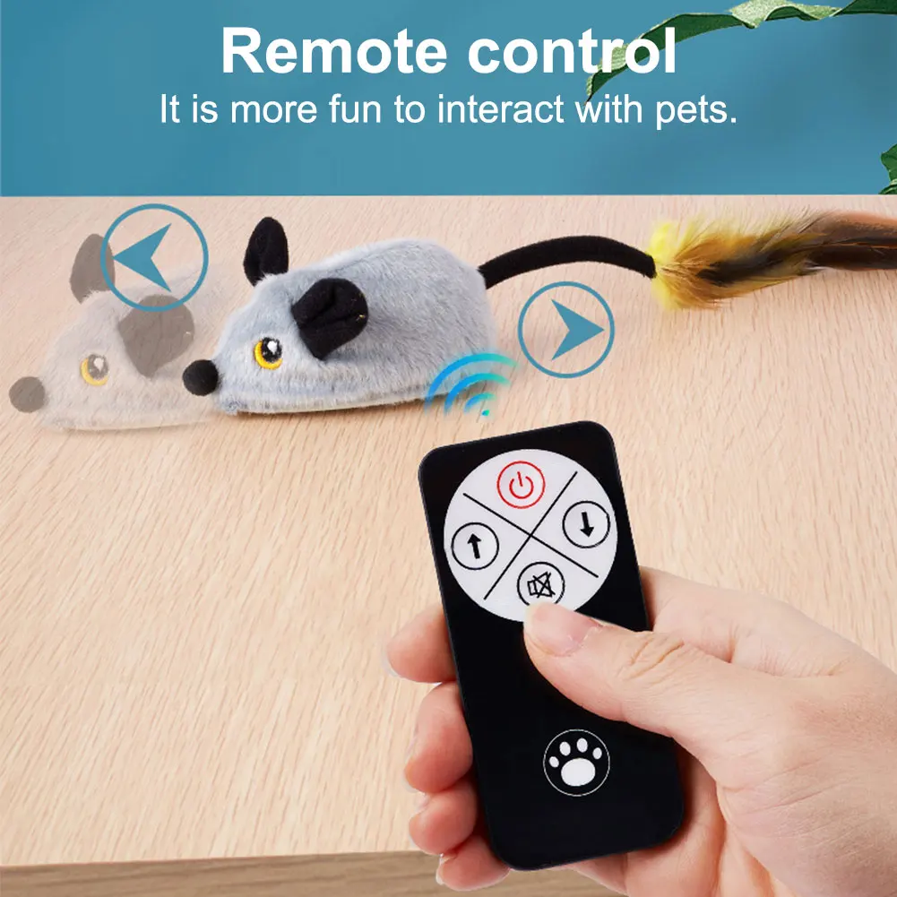 Electronic Interactive Moving Mouse Toy