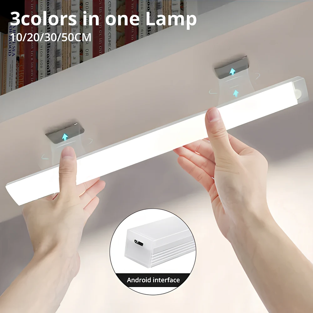 Wireless Rechargeable LED Motion Sensor Night Light with Magnetic Mounting