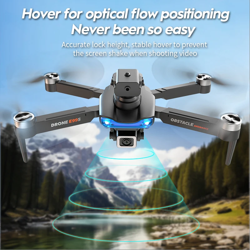 รูปสินค้า E99 K3 Pro โดรน HD 8K กล้องคู่โหมดค้างสูงบังคับวิทยุพับเก็บได้ WiFi FPV การถ่ายภาพทางอากาศ Quadcopter ของเล่นเฮลิคอปเตอร์