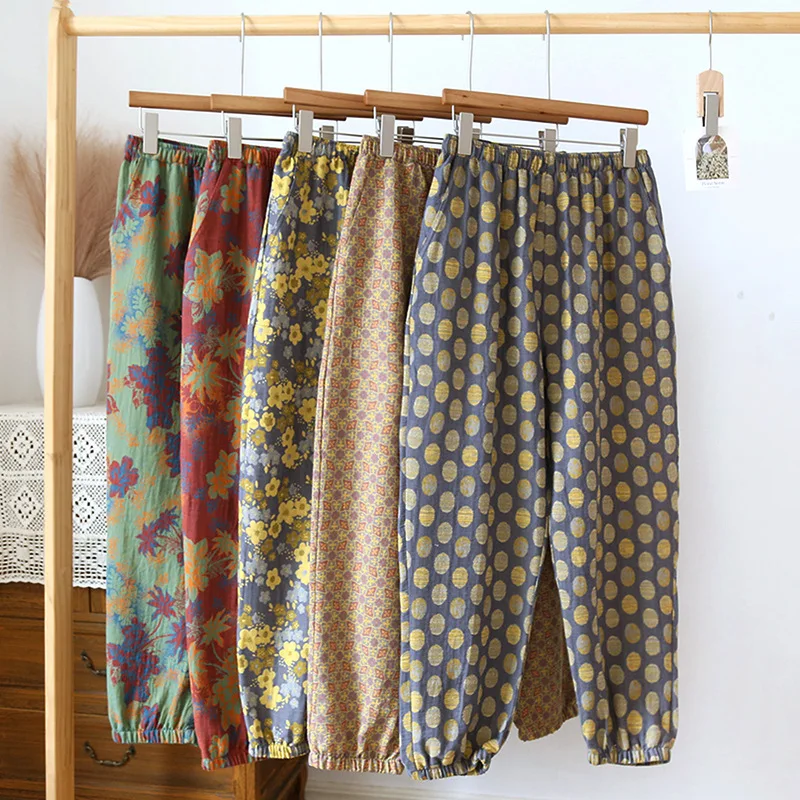 Рисунок 3 - Женские пижамные штаны из хлопка и крепа с принтом