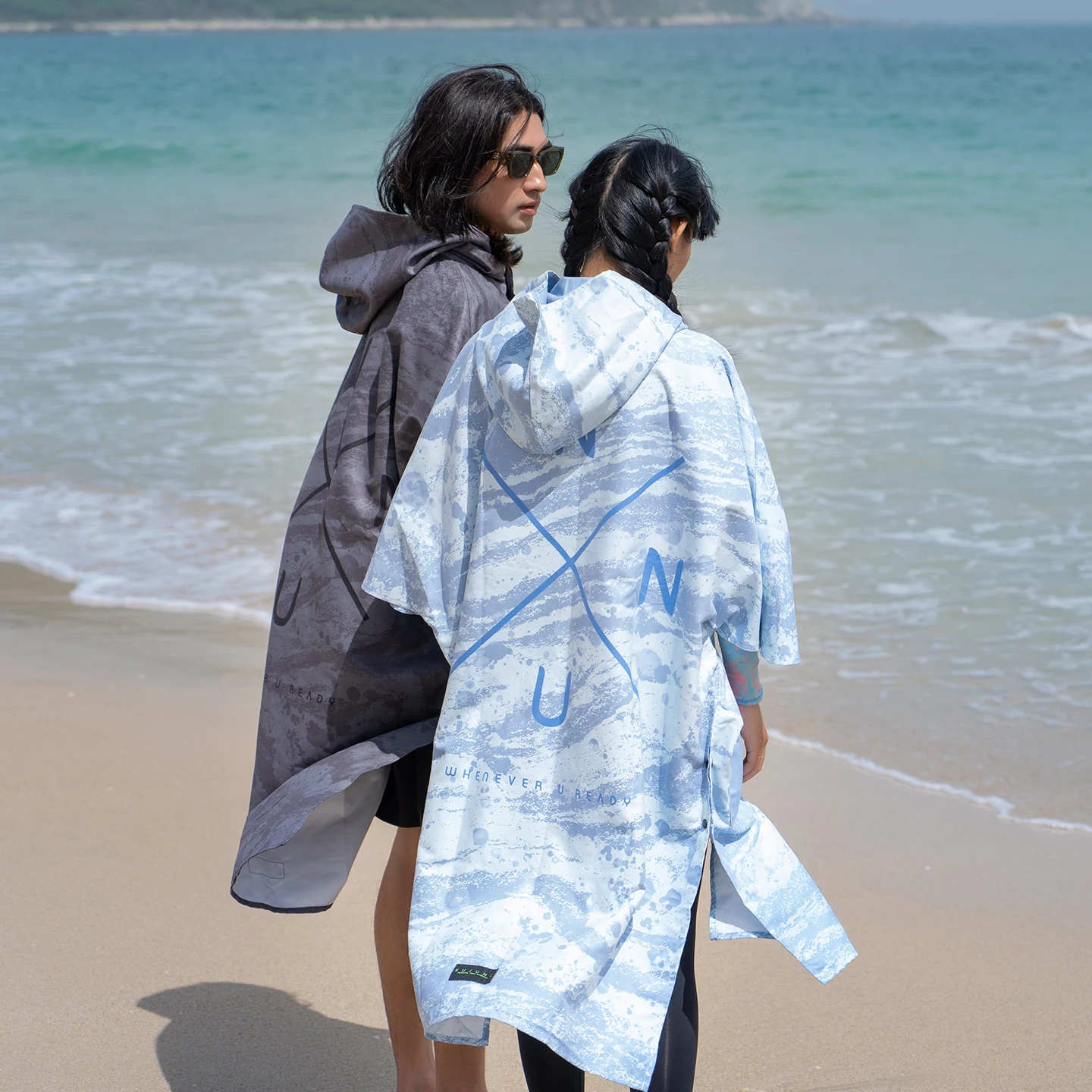 Changing Robe Towelling Poncho Womens HOMELEVEL Ladies Changing