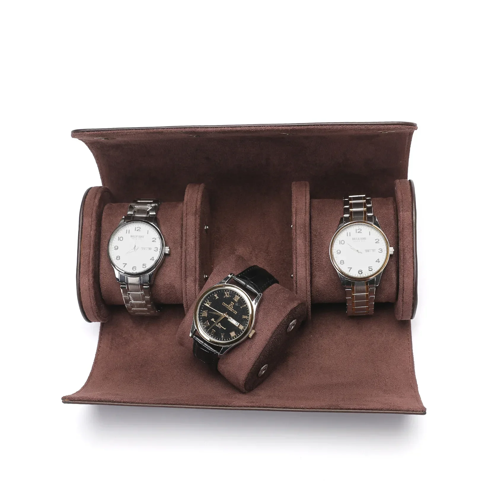 Watch Storage Box 1/2/3 Slots Genuine Leather Personalized Customization