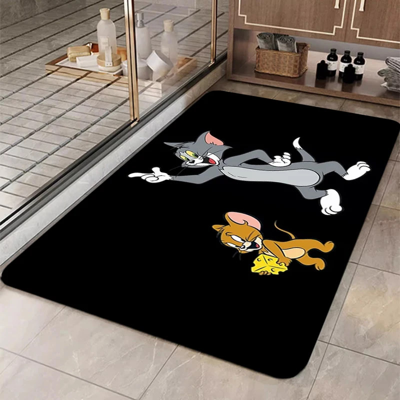 

Rugs T-Tom&Jerries Living Room Mats Doormat Entrance Door Custom Prayer Rug Non-slip Mat Kitchen Carpet Home Carpets Bath Foot