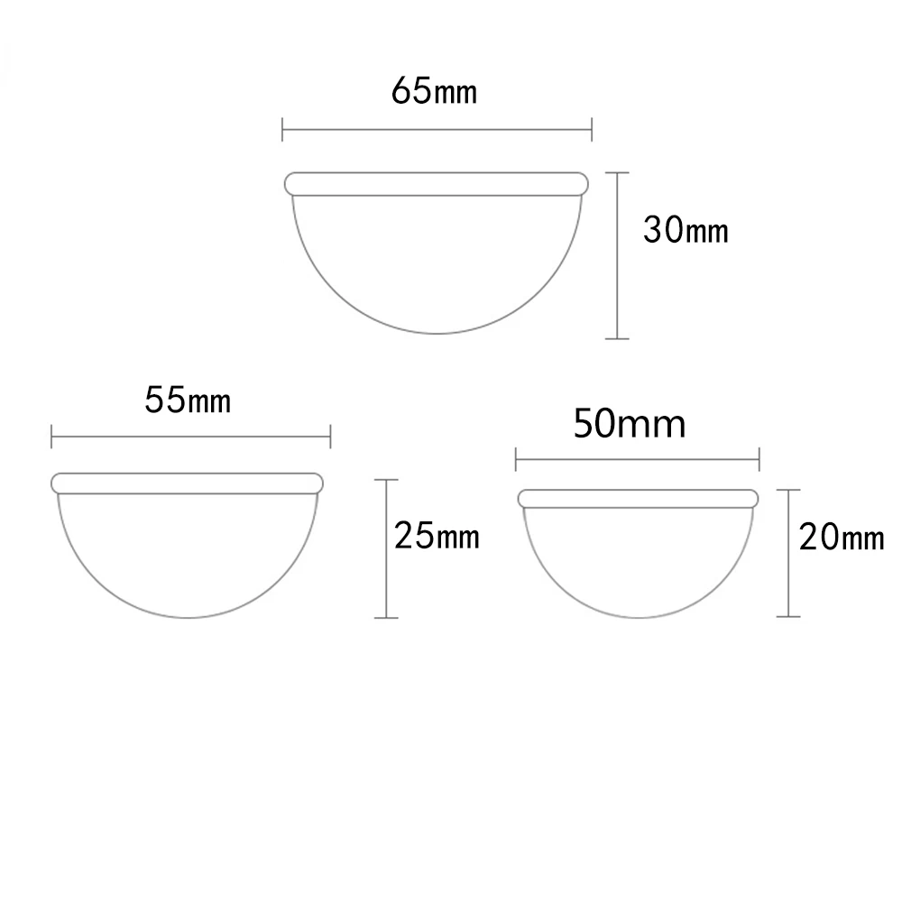 Aluminum Alloy Semicircle Sphere Shape 6 pcs Ice Cream Cake Mould DIY Tool