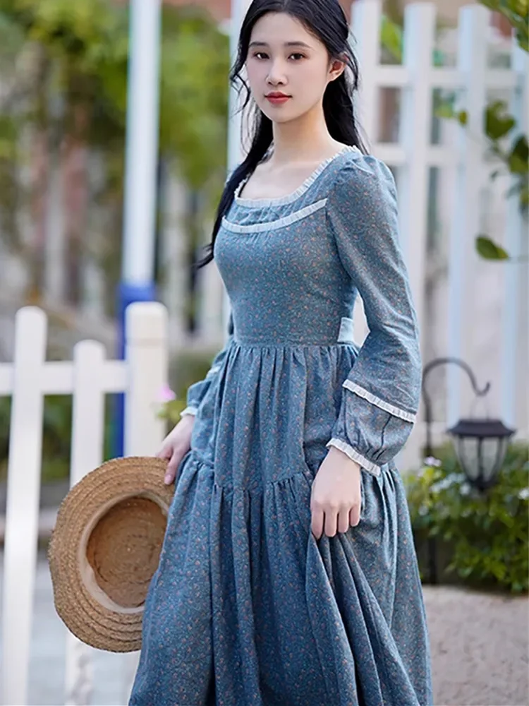 Country Style Vintage Country Dresses 84-92cm Bust Spring Fall