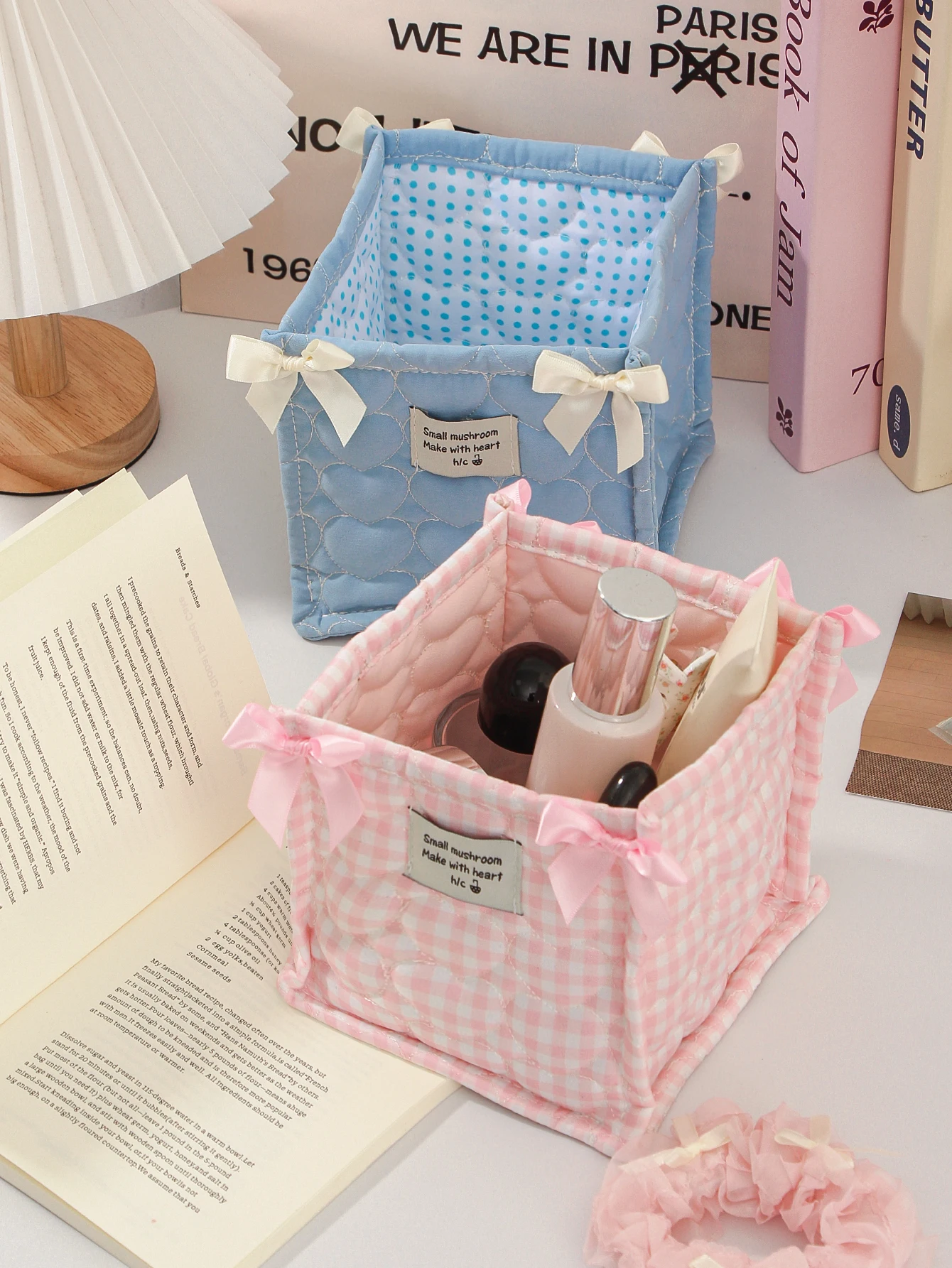 سلة تخزين مستحضرات التجميل اللحف، سلة تخزين للعناي...