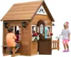 Backyard Discovery Aspen All Cedar Wooden Playhouse, Country Style, Dutch Front Door, Flower Pot Holders, Stove, Sink, Plastic 1