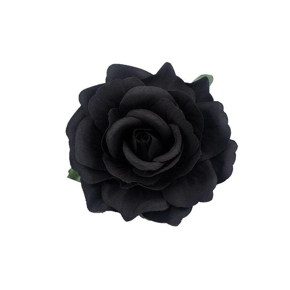 Elegant Retro Red Rose Hair Clip - Floral Hairpin Barrette