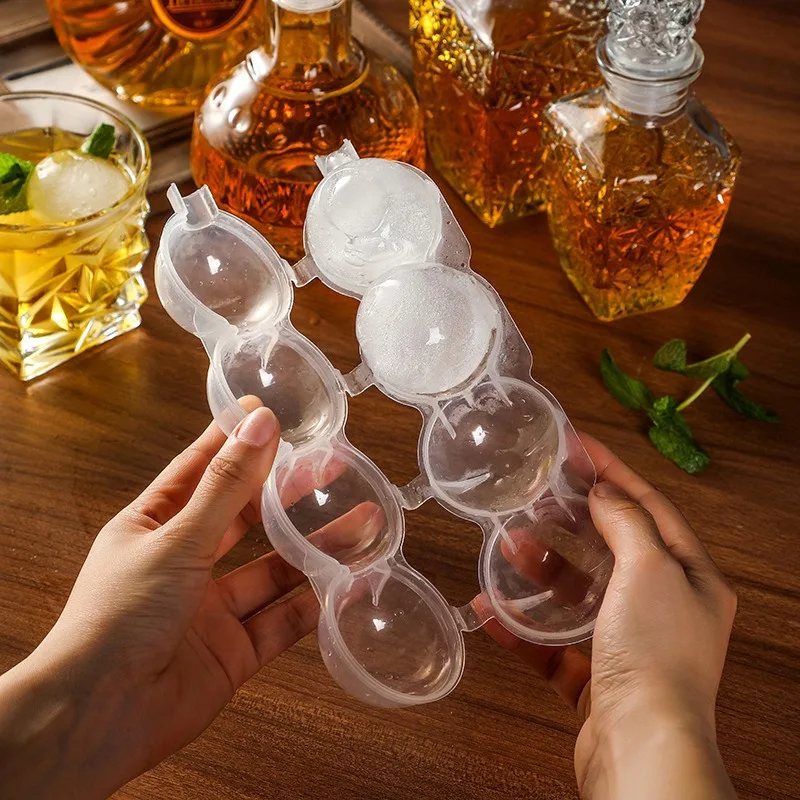Round Ice Cube Makers Ice Hockey Mold Whisky Cocktail Vodka Ball Mould Bar Party Kitchen Box Cube Maker Tool ice mold silicone mold making kit