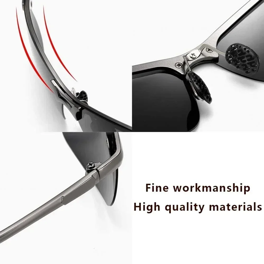 Polarized Sports Glasses Polarized Glasses UV Protection Glasses Pixel Sunglasses Photochromic Sunglasses for Men